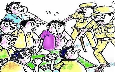 कार्यवाही : अमलीडीहखुर्द में जुआ खेलते धरे गए जुआरी