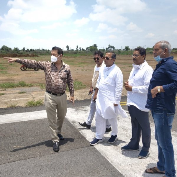 बिलासपुर में अब जल्द शुरू होगी हवाई सेवा, विधायक शैलेश ने निरीक्षण के बाद कहा