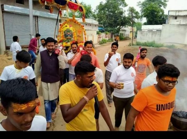 गौ सेवा समिति ने निकाली महाकाल की यात्रा
