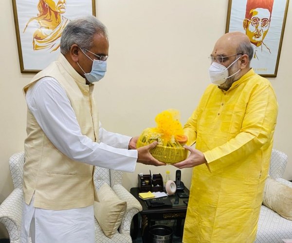 बस्तर में लगने वाले स्टील प्लांट्स को 30% डिस्काउंट में मिले लौह अयस्क, गृहमंत्री शाह से मिलकर भूपेश ने रखी मांग