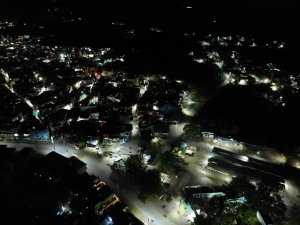 रविवार रात 9 बजे से 9 बजकर 9 मिनट तक ऐसी दिखी संगीत नगरी।